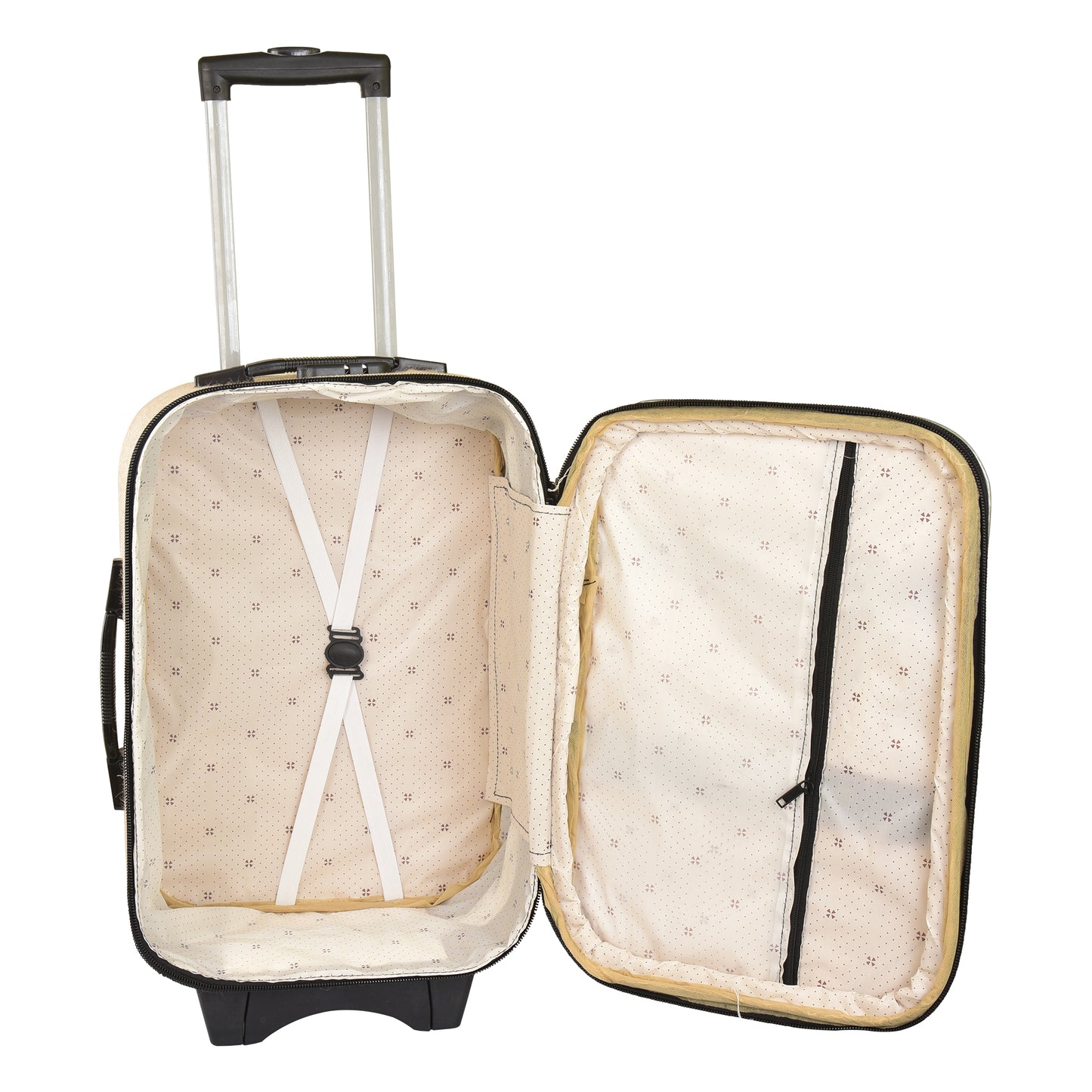 OXFORD JUTE TROLLEY BAG COMBO (Set of 2) – Jute & Leather Blend Travel Trolleys