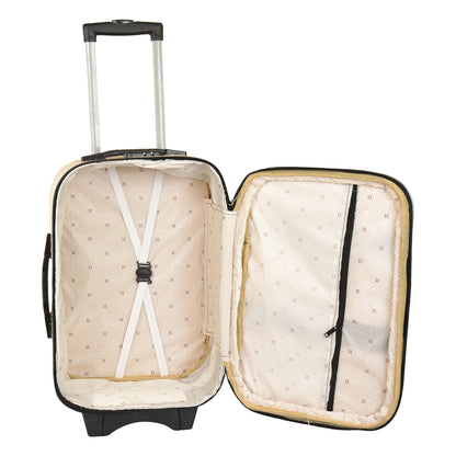 OXFORD JUTE TROLLEY BAG COMBO (Set of 2) – Jute & Leather Blend Travel Trolleys