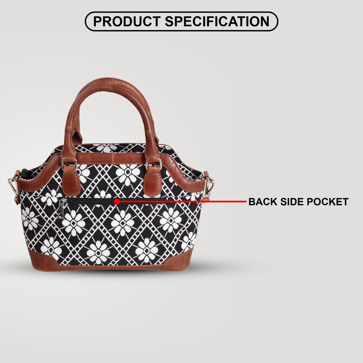 Chocolate Ladies Bag | Cotton & Leather Handbag for Women – MERCHENTUS INDIA