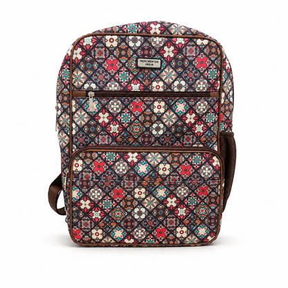 Premium Polyester Printed Backpack for Men & Women | Stylish Laptop Backpack | Lightweight, Durable & Spacious Daily Use Bag